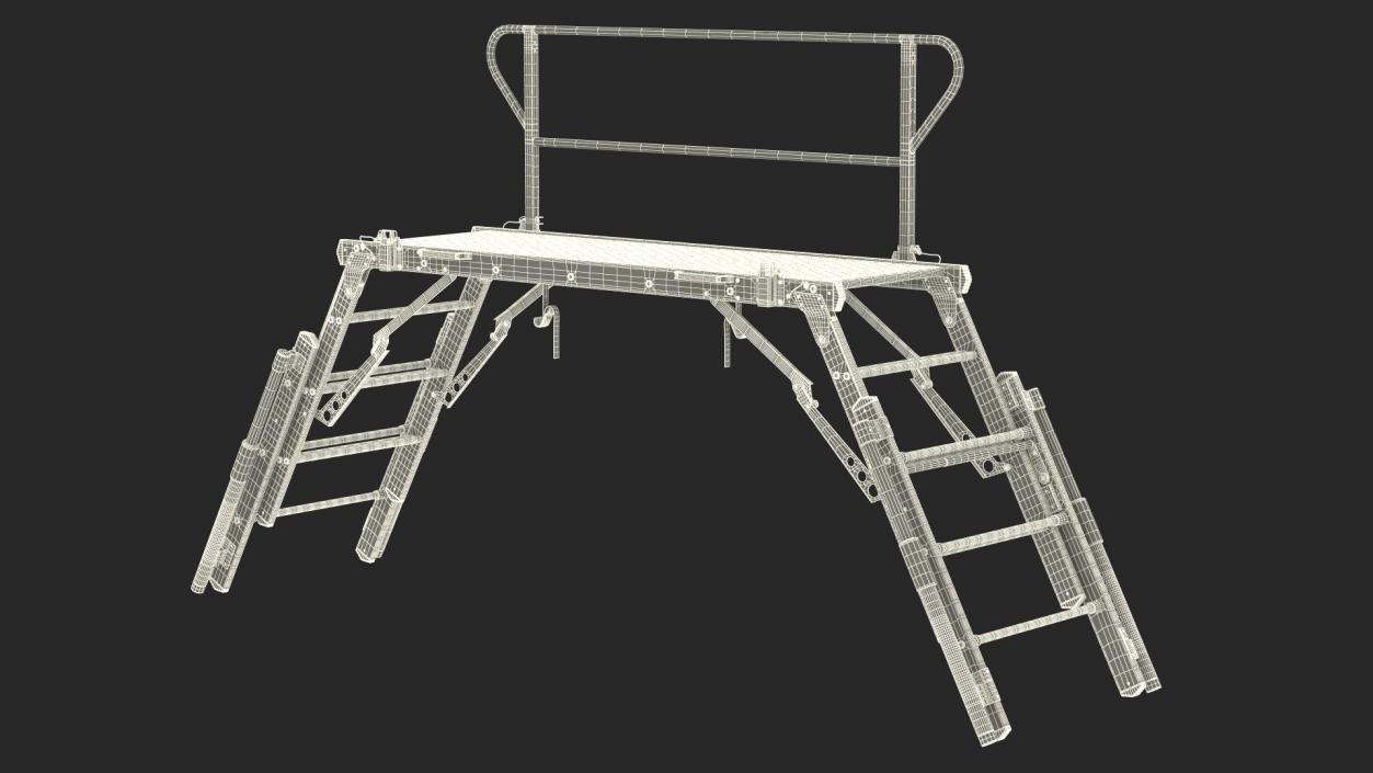 Rescue Platform with Stairs 2 3D model