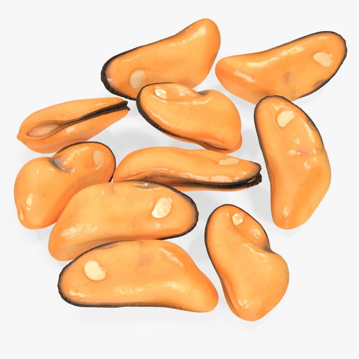 3D model Bunch of Peeled Mussels 2