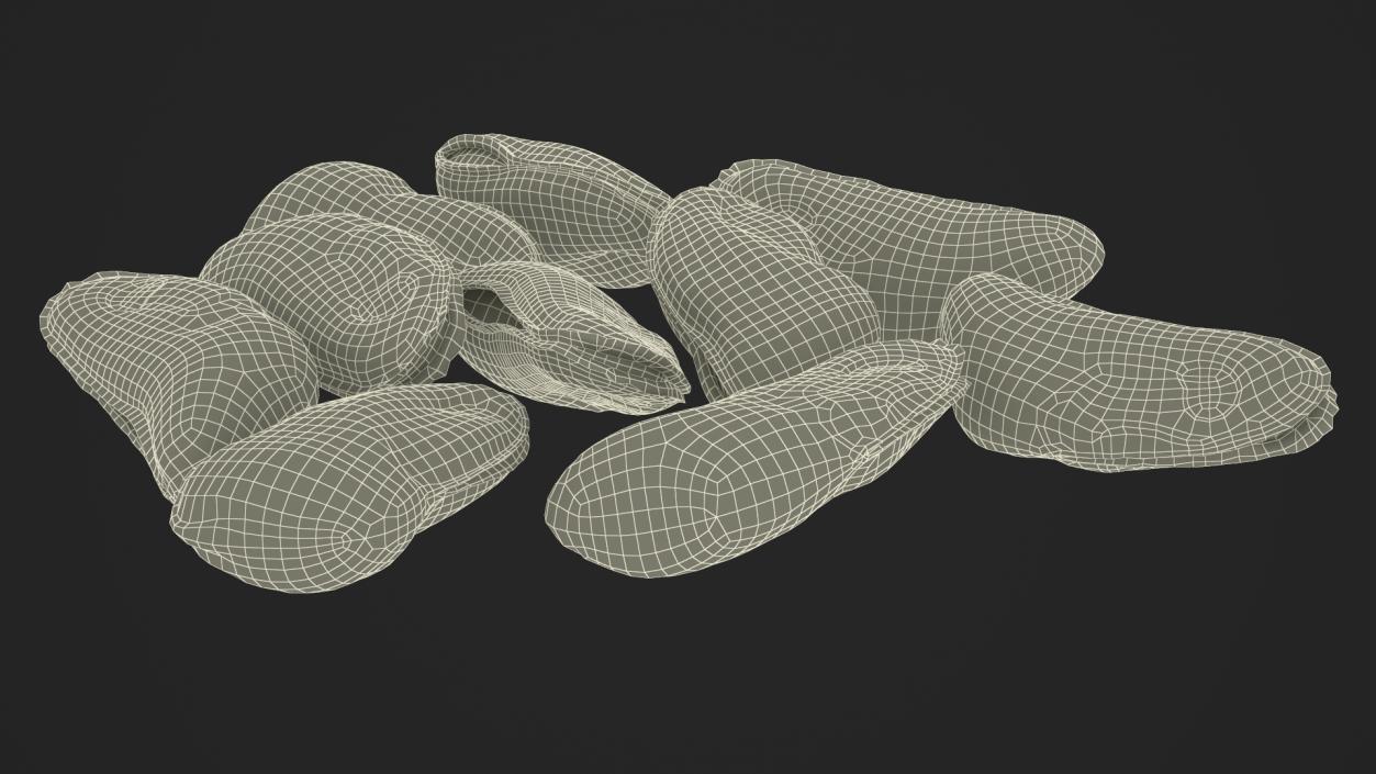 3D model Bunch of Peeled Mussels 2