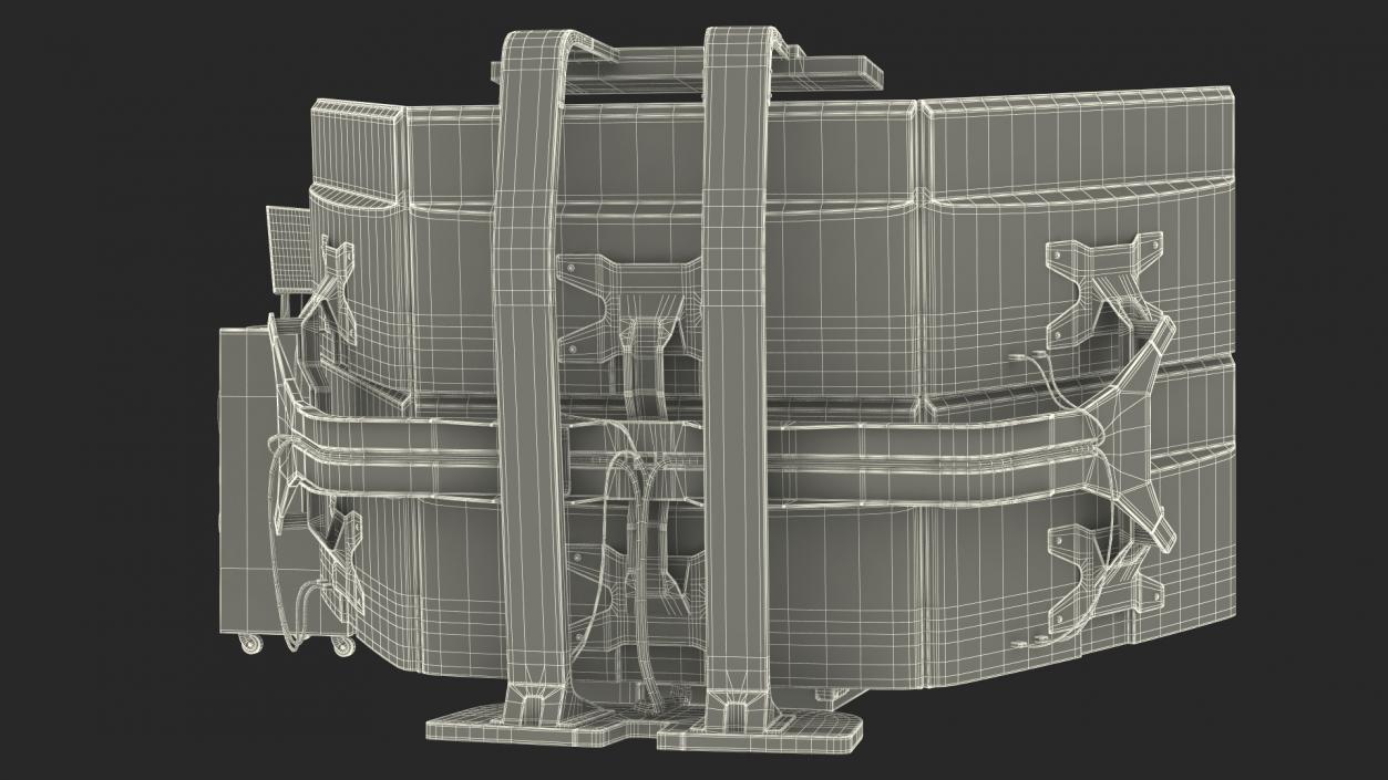 3D model Operator on LX6 Mining Machine Simulator