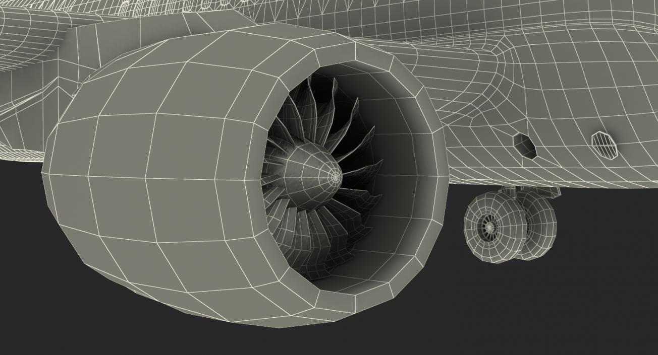 3D MC 21 Aeroflot Twinjet Airliner Rigged model