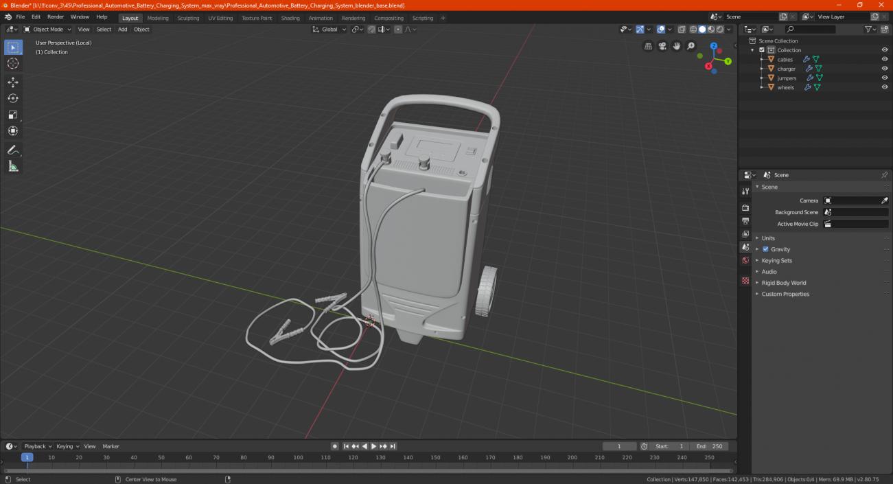 Professional Automotive Battery Charging System 3D