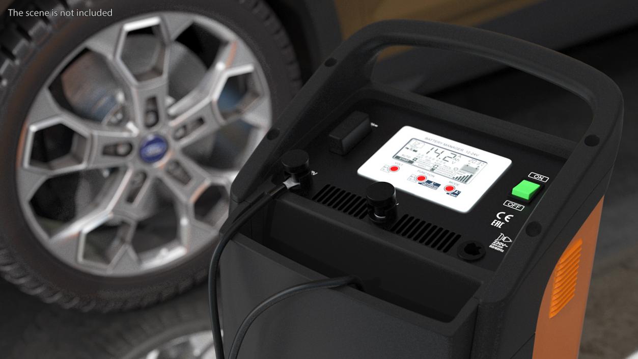 Professional Automotive Battery Charging System 3D