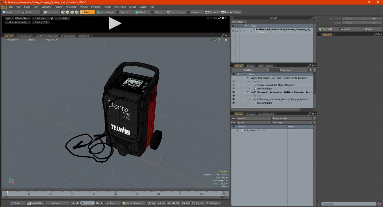 Professional Automotive Battery Charging System 3D