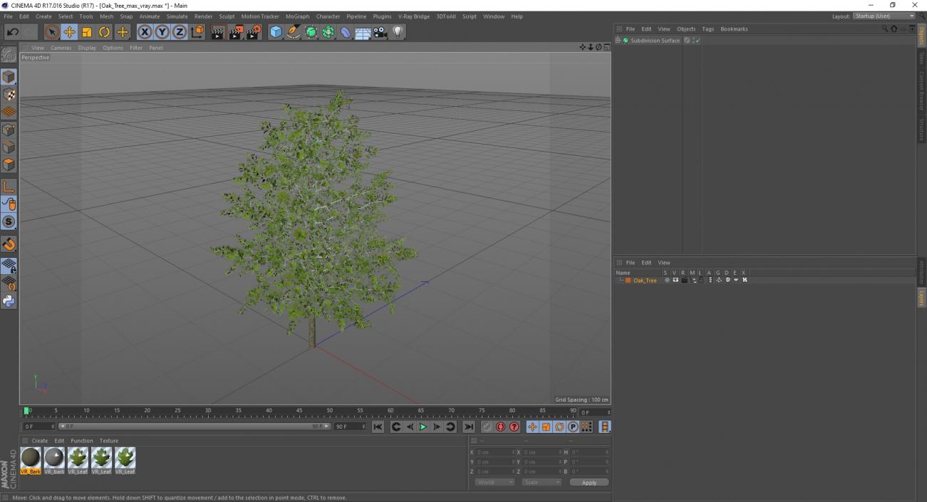 3D model Oak Tree