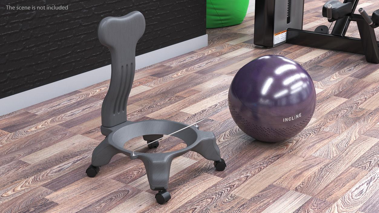 3D Balance Ball Chair Grey model