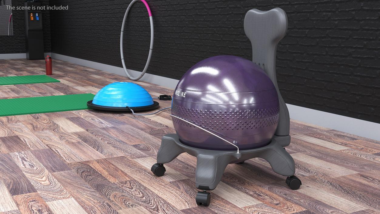 3D Balance Ball Chair Grey model