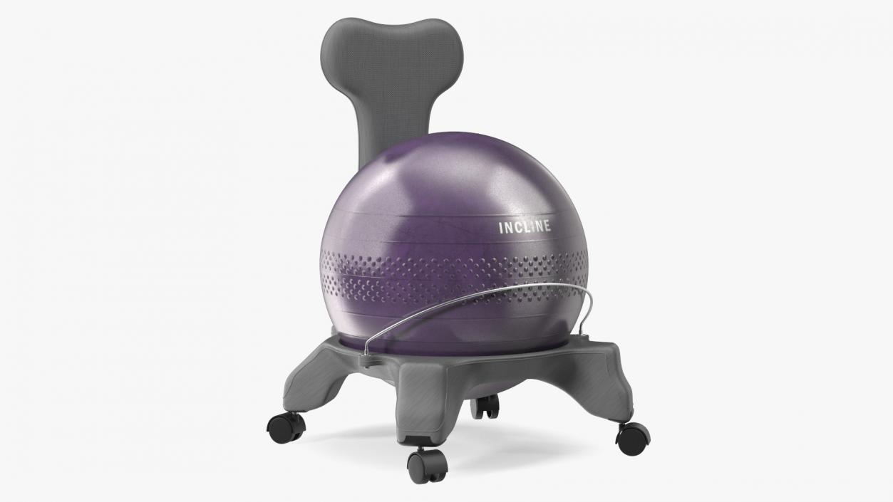 3D Balance Ball Chair Grey model