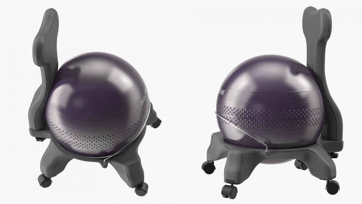 3D Balance Ball Chair Grey model