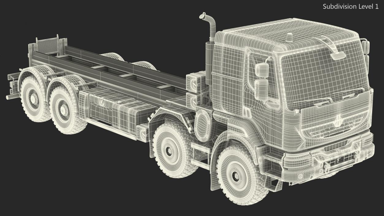 3D Heavy Utility Truck 8x8 model