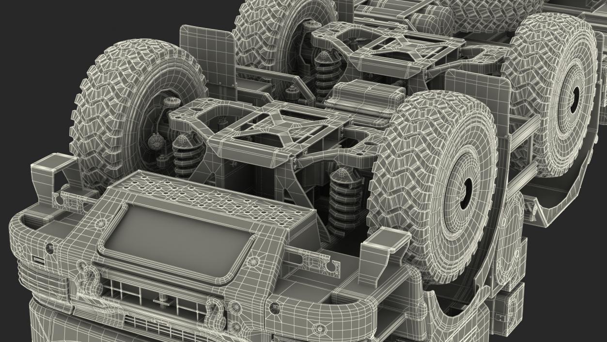 3D Heavy Utility Truck 8x8 model