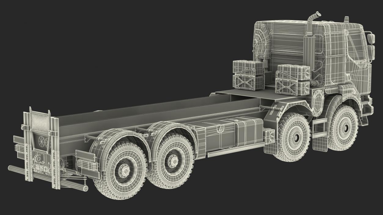 3D Heavy Utility Truck 8x8 model