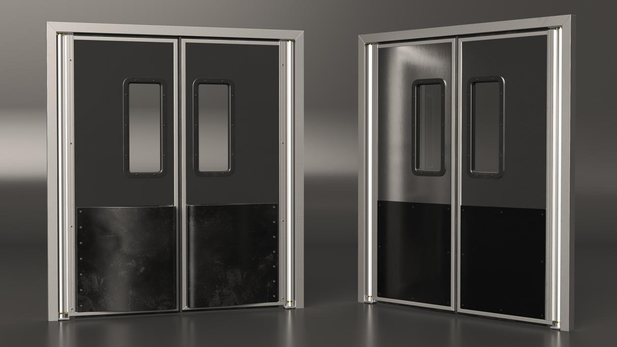 3D Metal Impact Traffic Doors