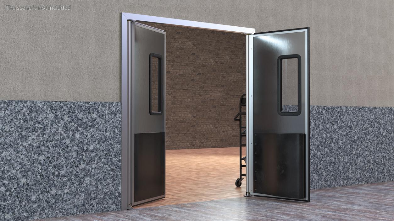 3D Metal Impact Traffic Doors