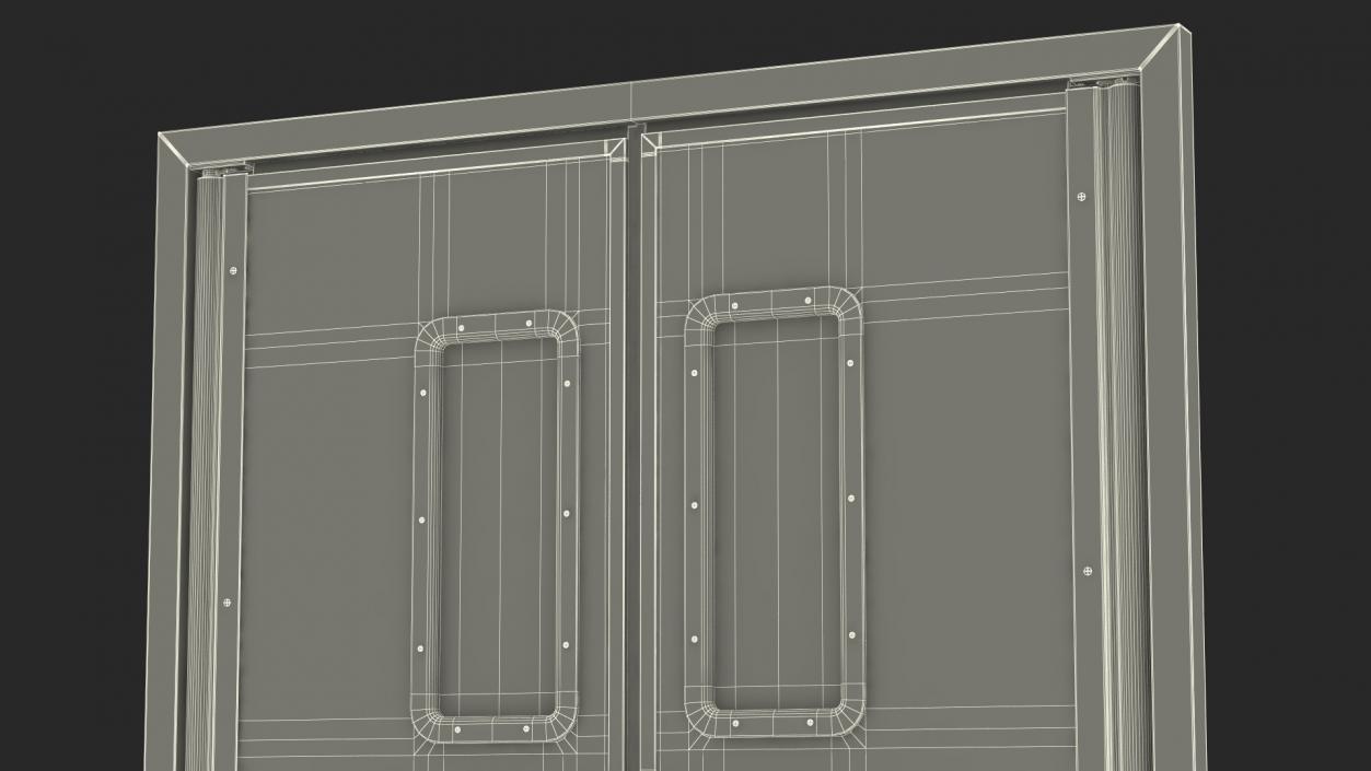 3D Metal Impact Traffic Doors