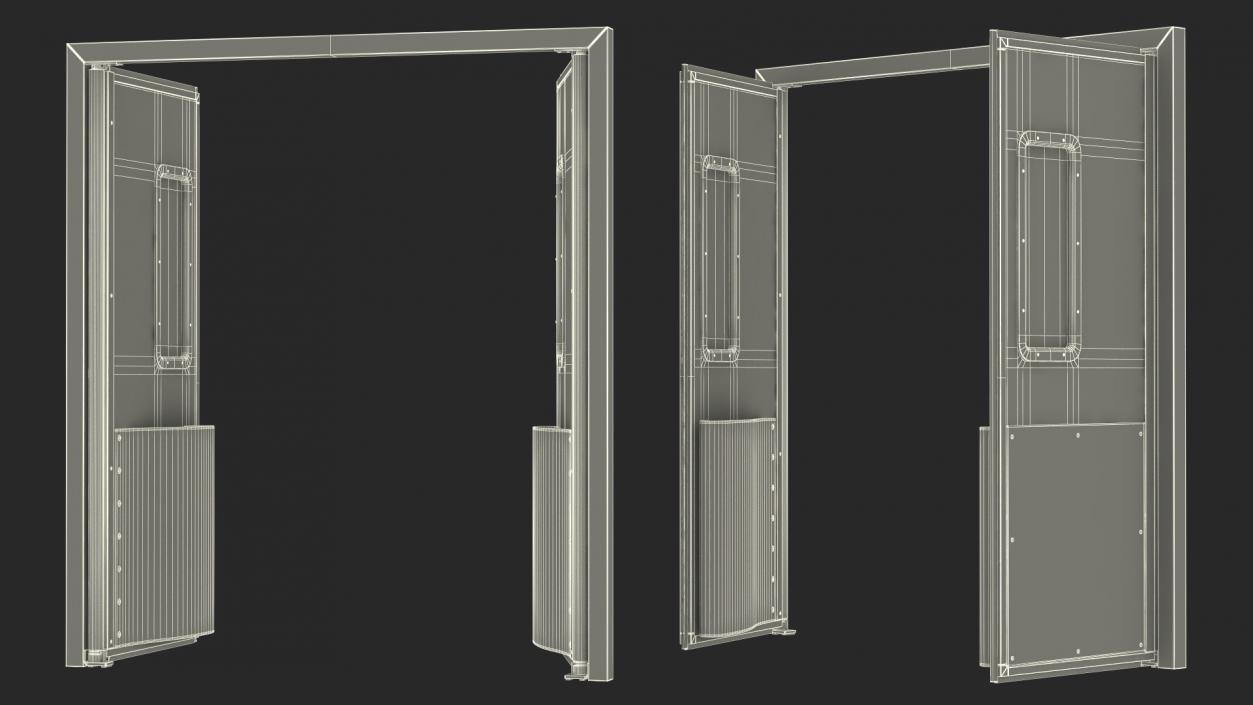 3D Metal Impact Traffic Doors