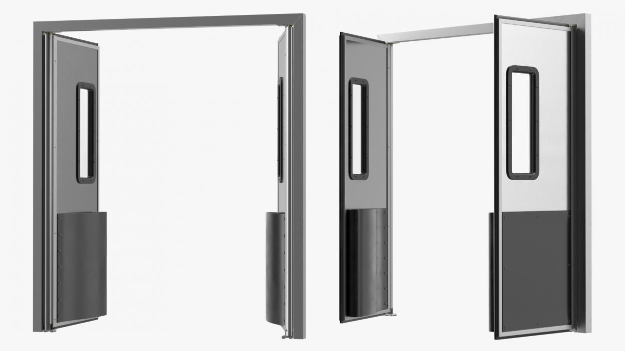 3D Metal Impact Traffic Doors