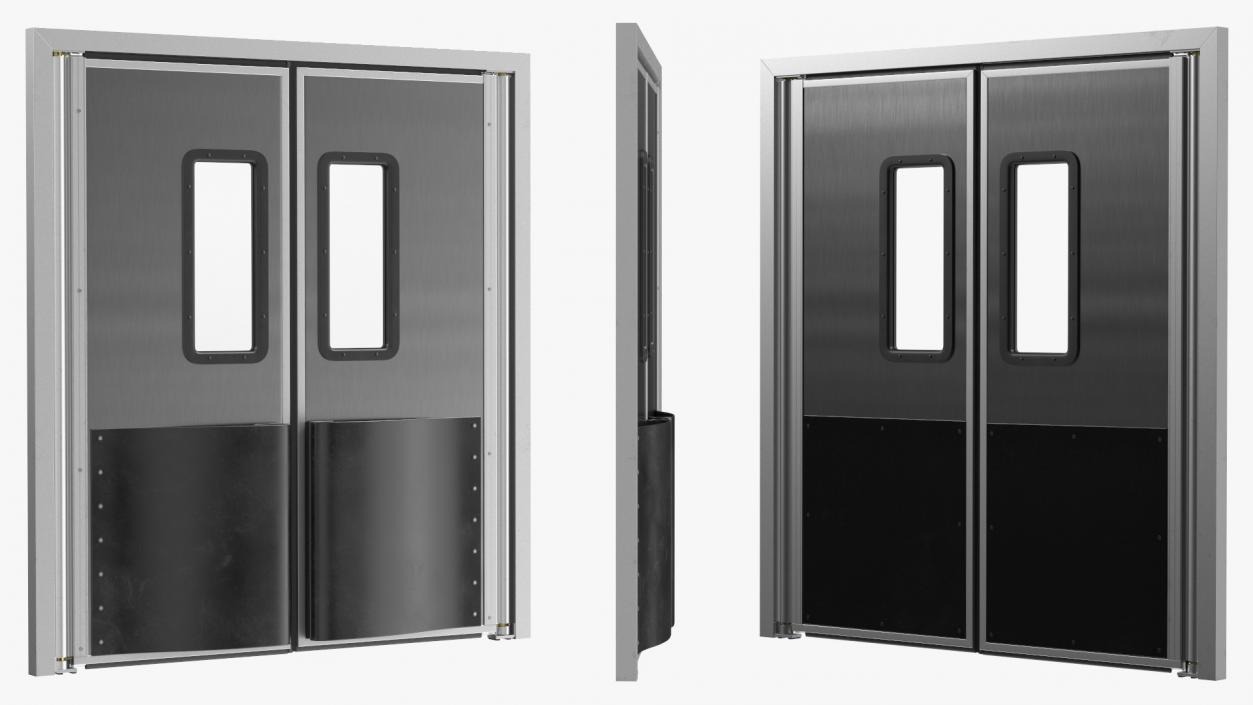 3D Metal Impact Traffic Doors