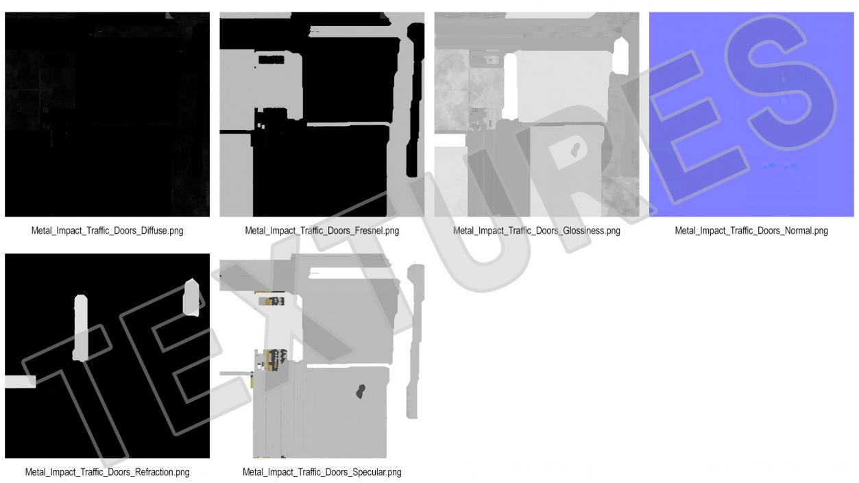 3D Metal Impact Traffic Doors