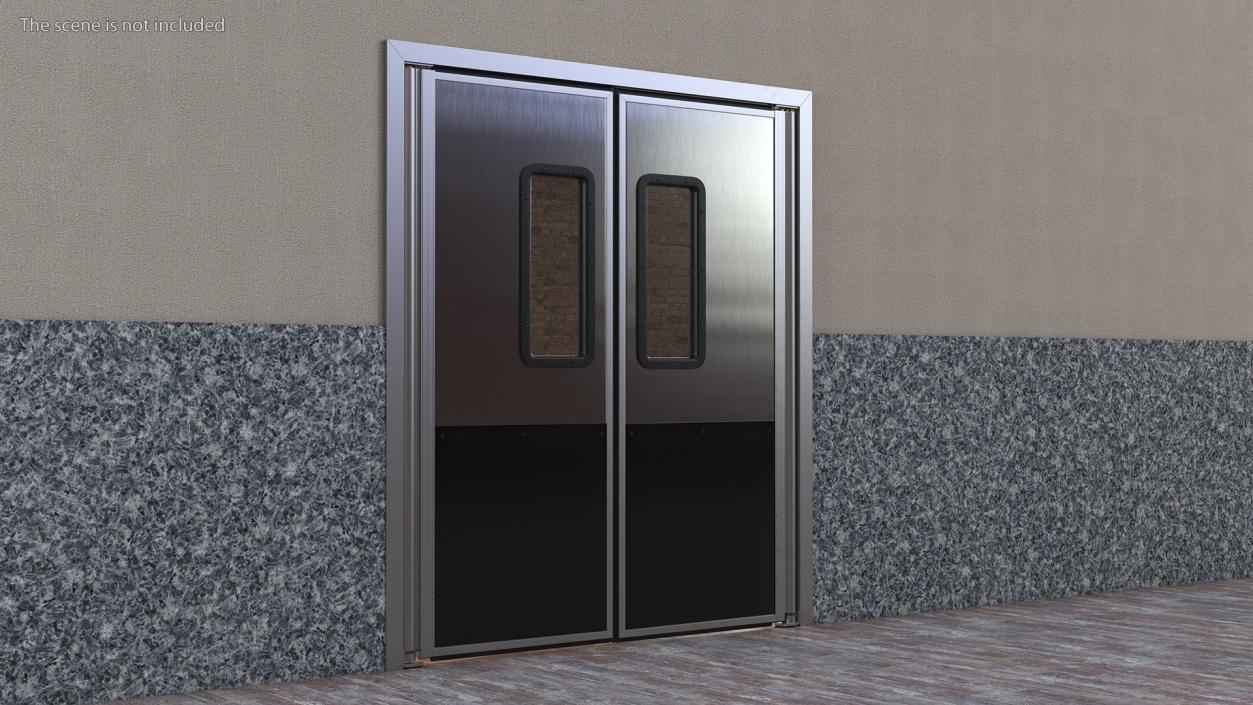 3D Metal Impact Traffic Doors