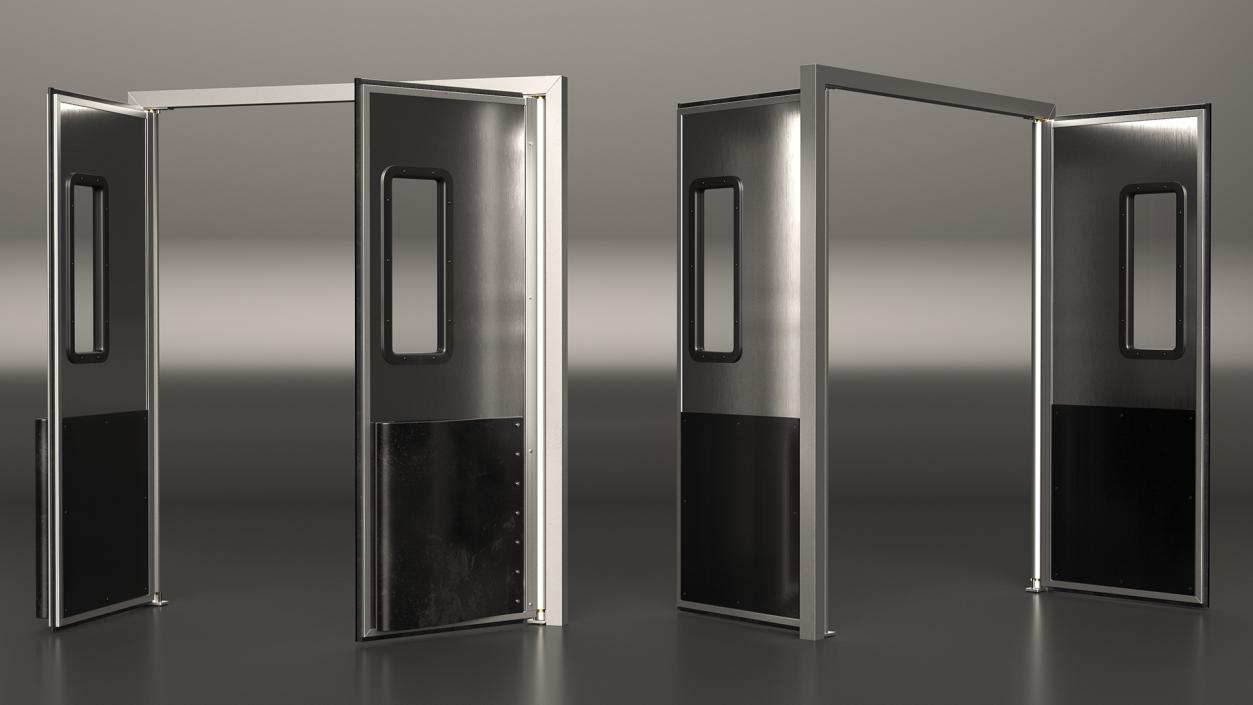 3D Metal Impact Traffic Doors