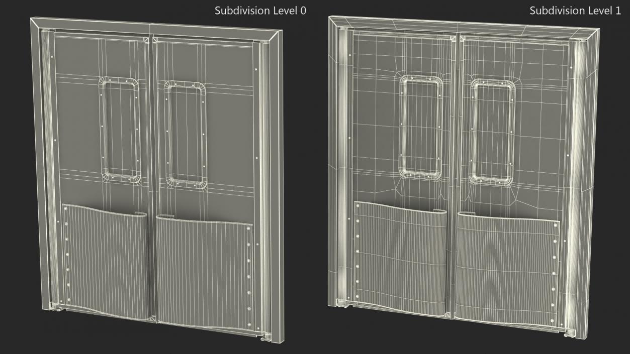 3D Metal Impact Traffic Doors