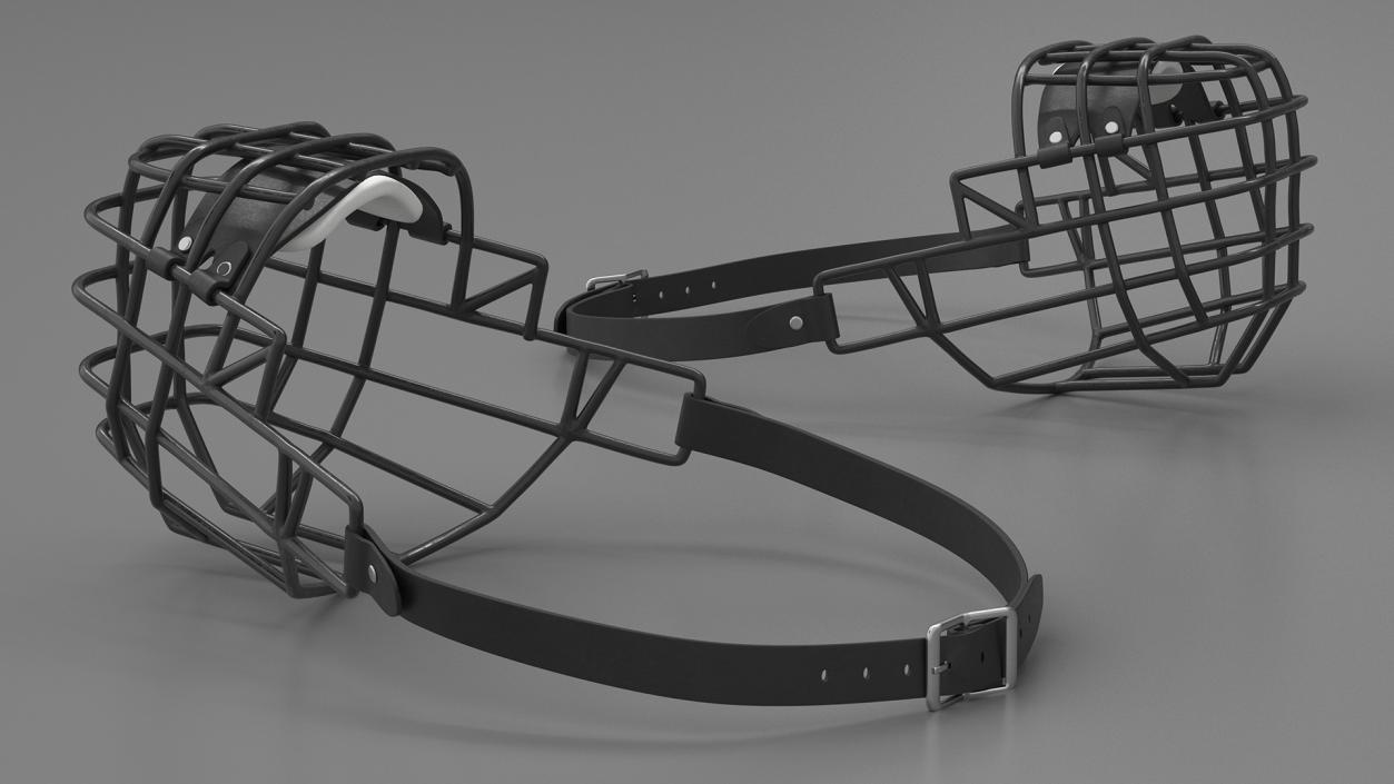 3D Cage Dog Muzzle Husky