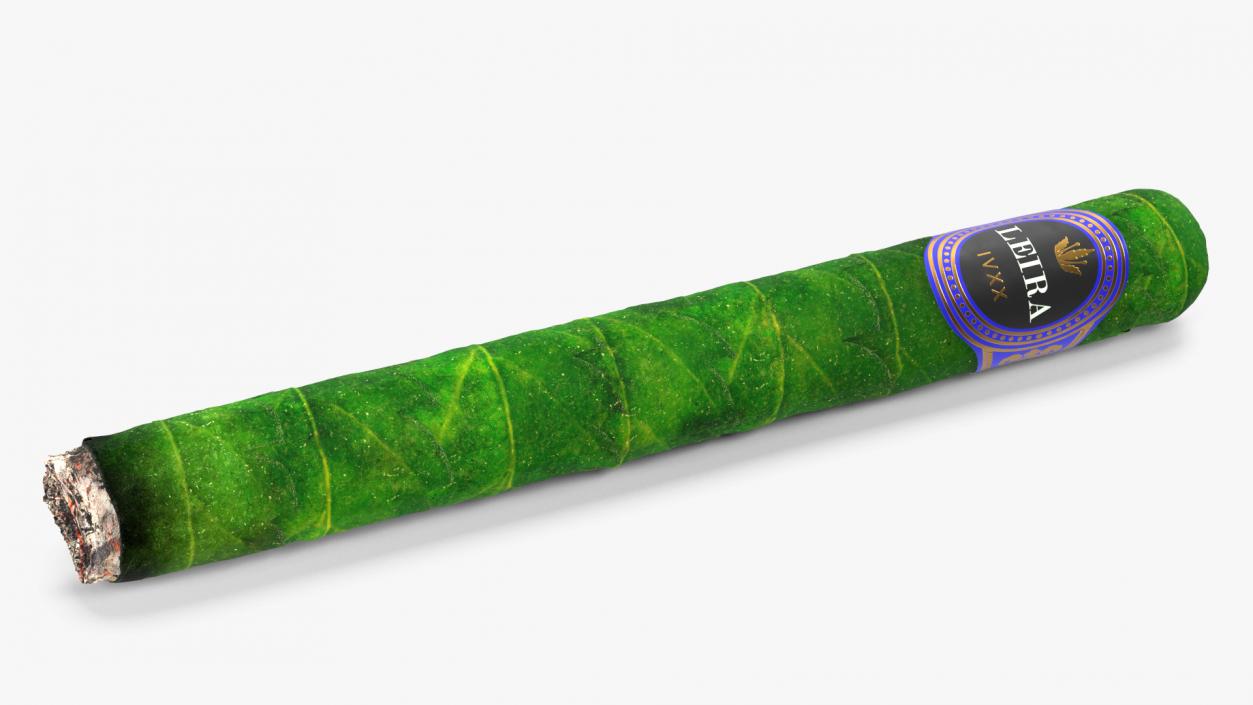 3D Cannabis Cigar Leira Long Burning model