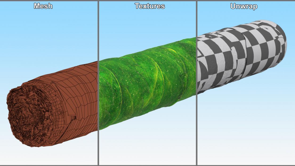 3D Cannabis Cigar Leira Long Burning model