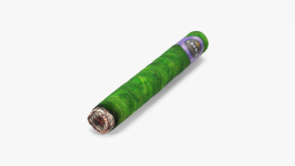 3D Cannabis Cigar Leira Long Burning model