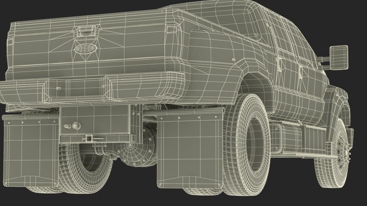 3D Ford F-650 Supertrack Pickup model