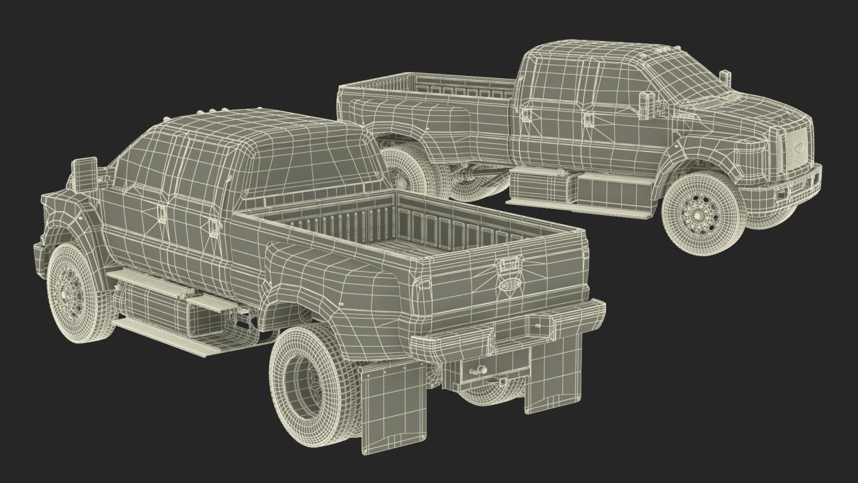 3D Ford F-650 Supertrack Pickup model