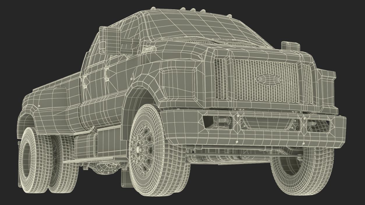 3D Ford F-650 Supertrack Pickup model