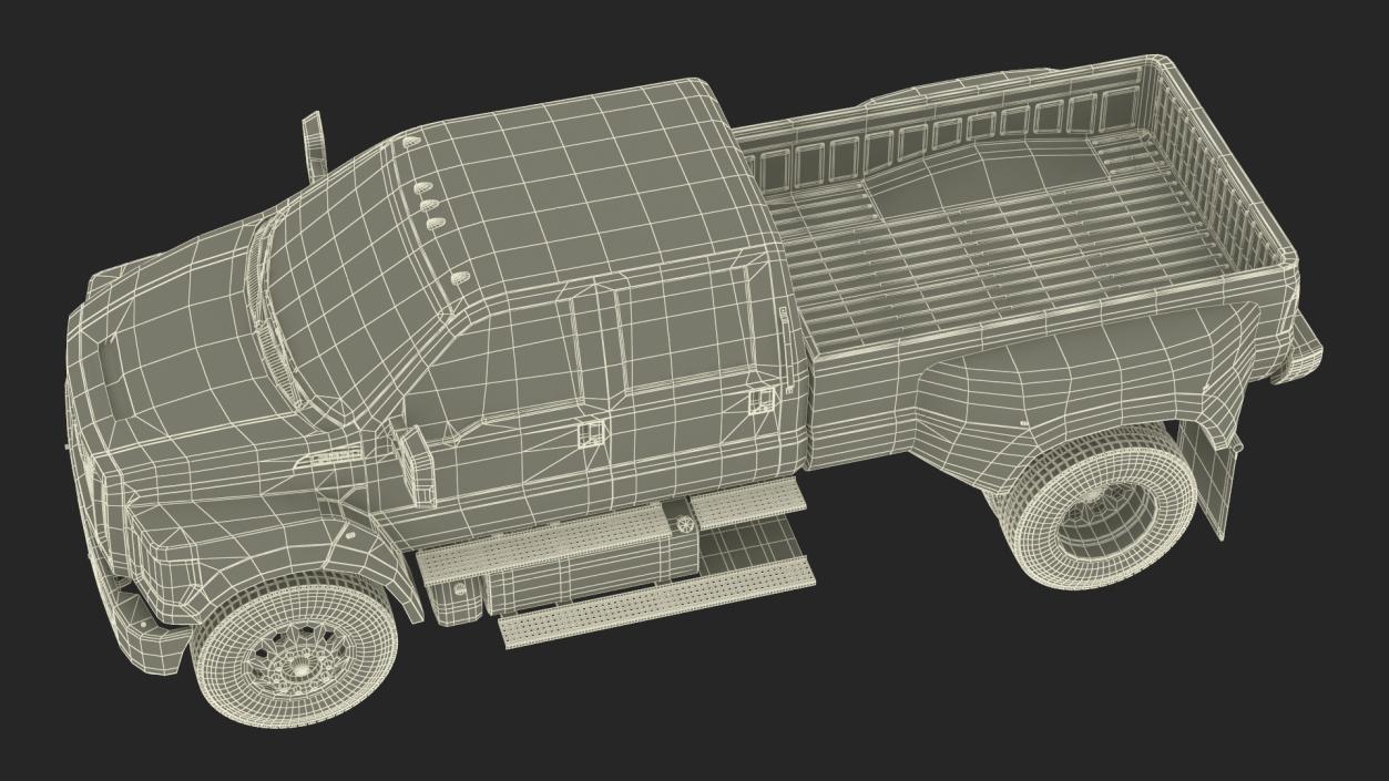 3D Ford F-650 Supertrack Pickup model