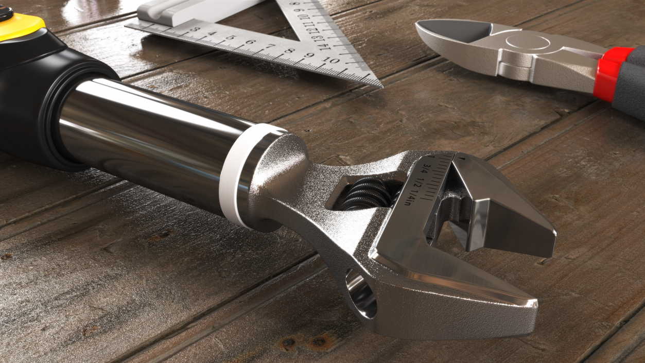 Digital Torque Wrench ON 3D model