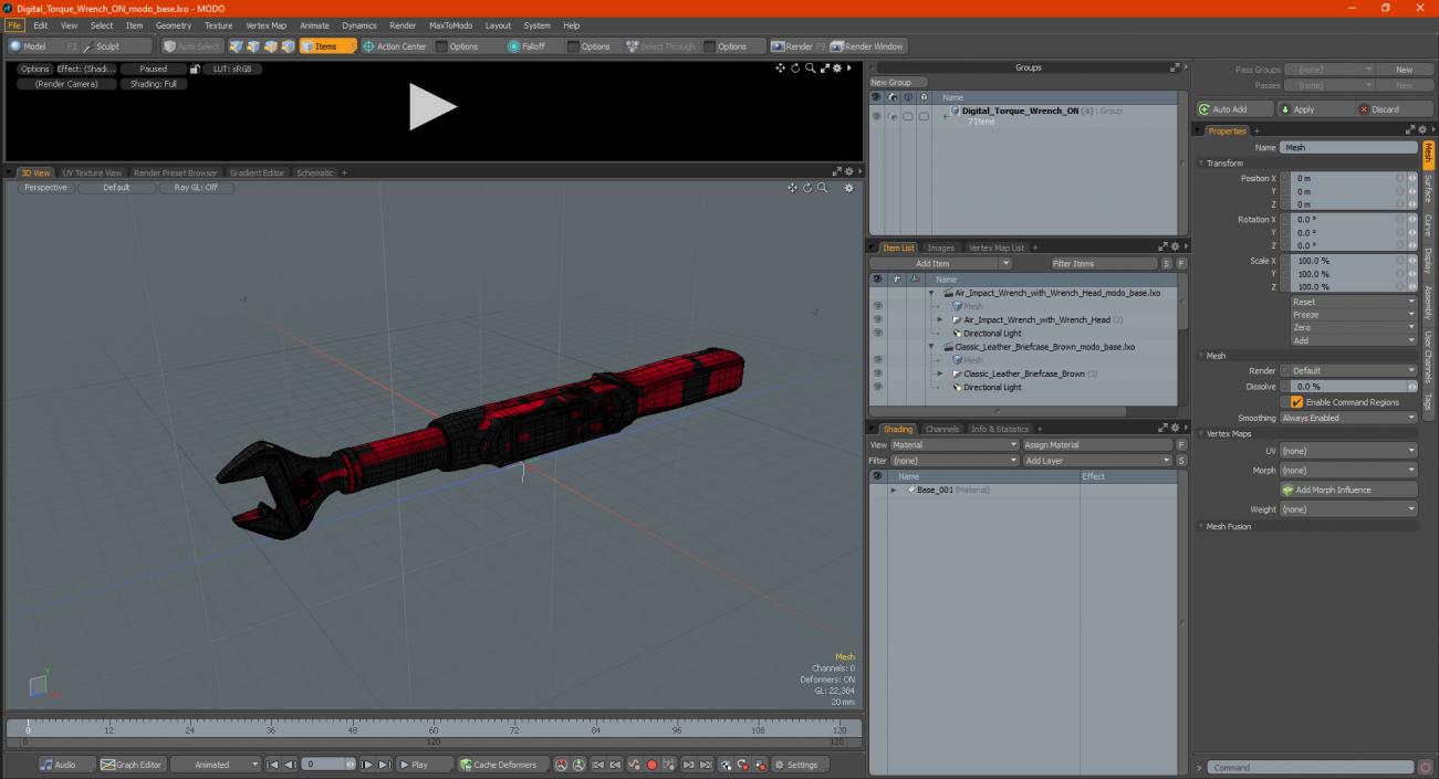 Digital Torque Wrench ON 3D model