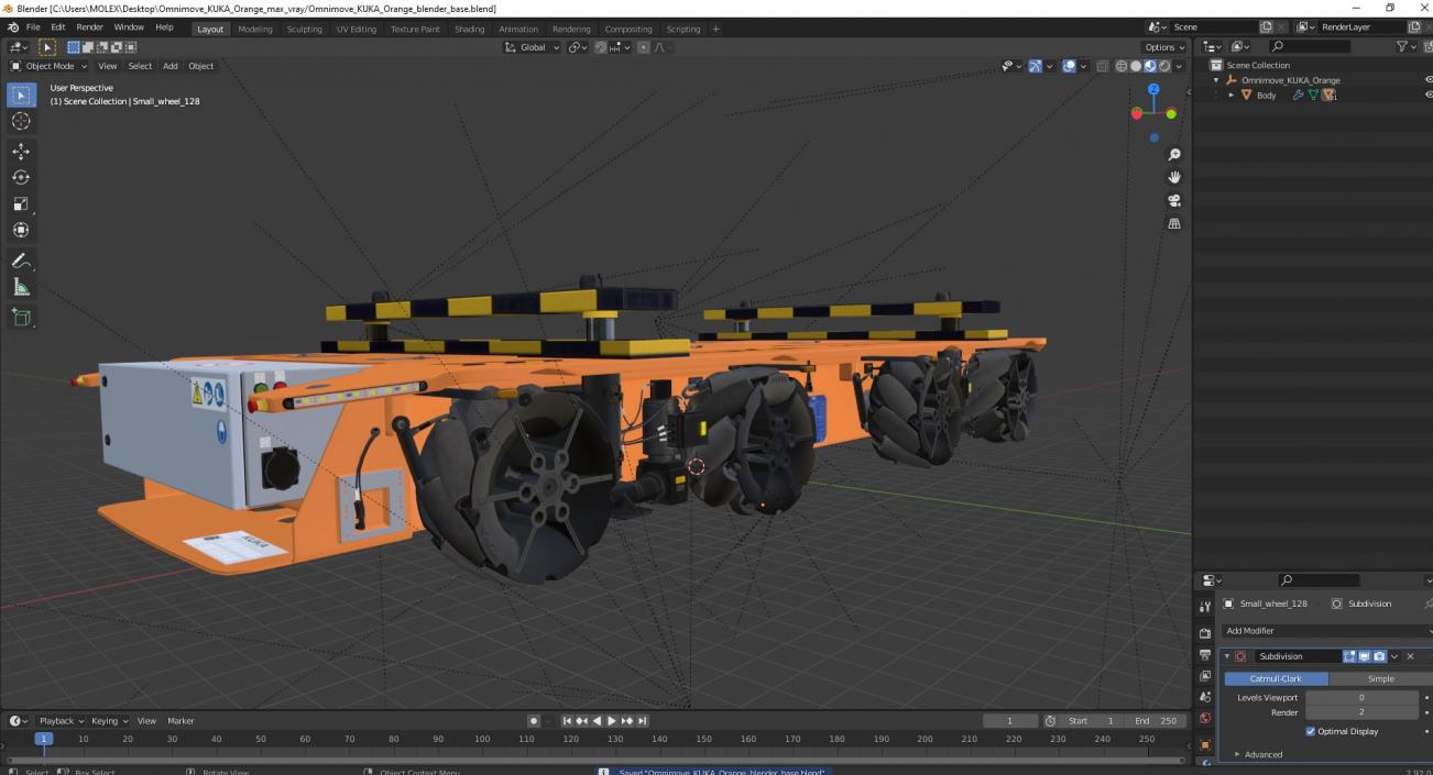 3D model Omnimove KUKA Orange