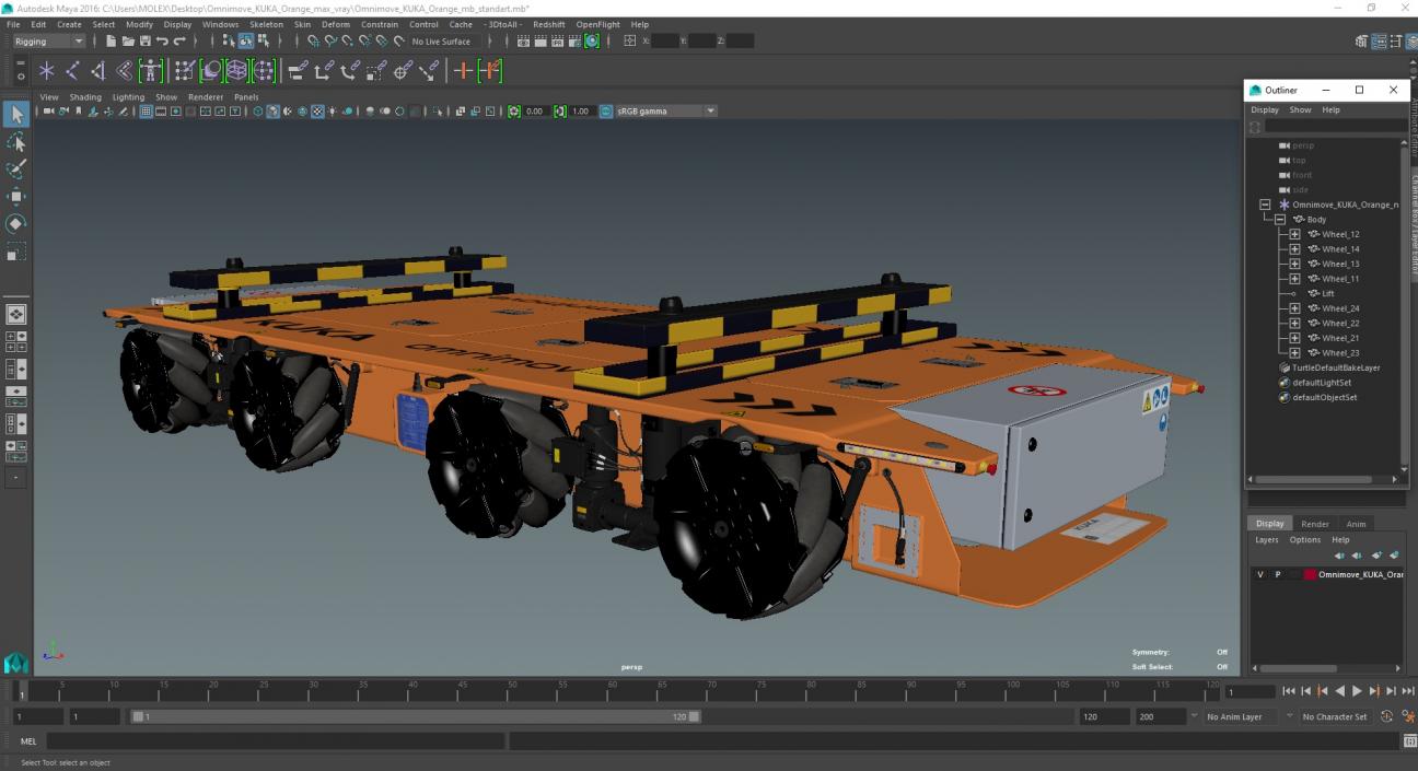 3D model Omnimove KUKA Orange