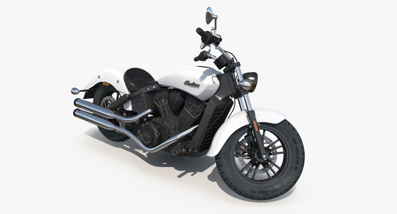 3D Motorcycle Indian Scout Sixty 2016 Rigged