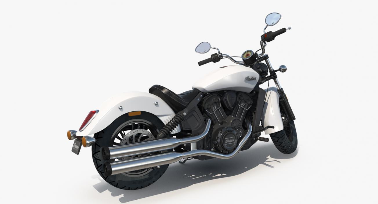 3D Motorcycle Indian Scout Sixty 2016 Rigged