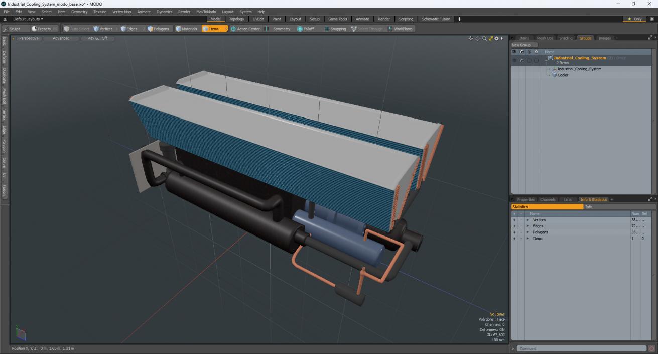 3D model Industrial Cooling System