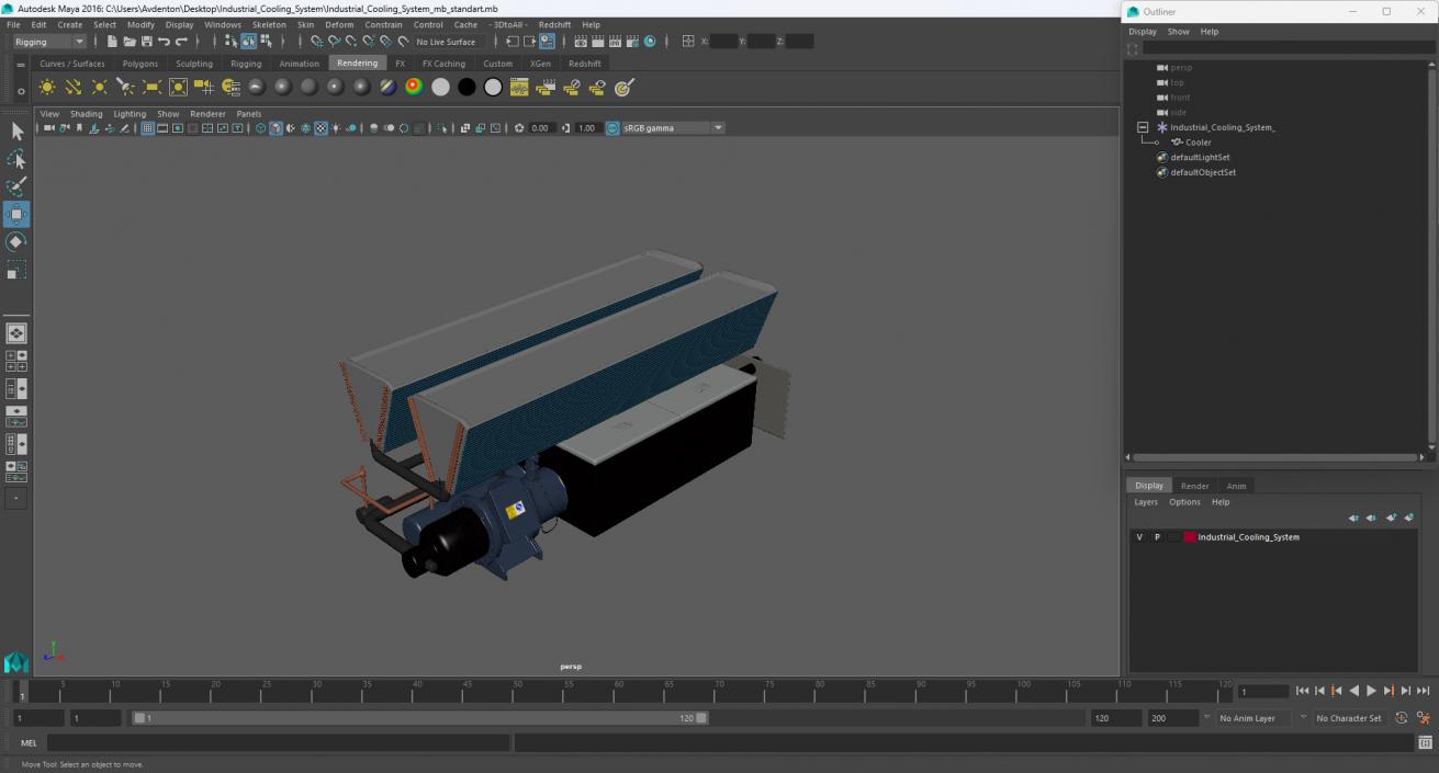 3D model Industrial Cooling System