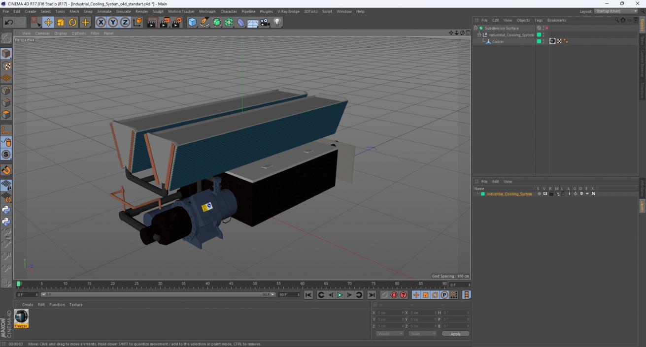 3D model Industrial Cooling System