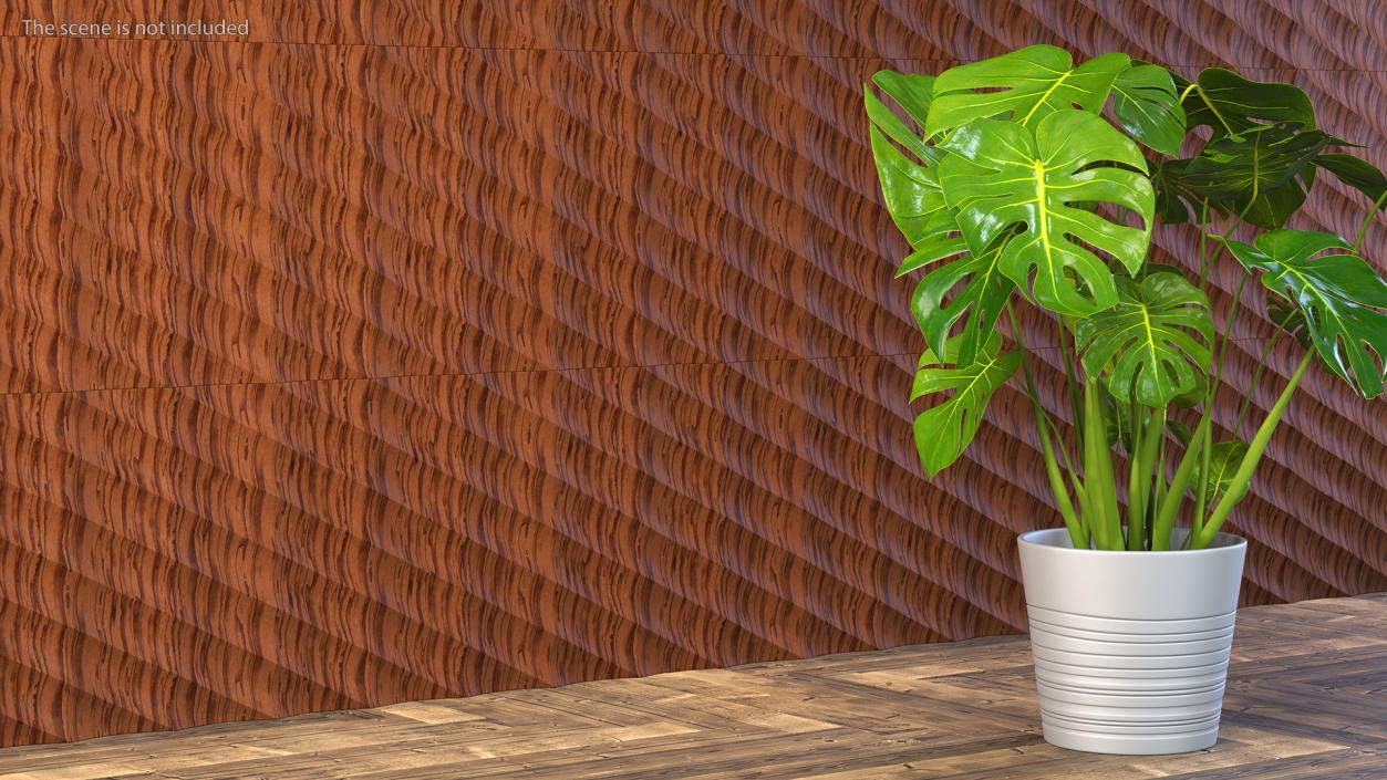 3D model Wall Panel Half Pipe Wood