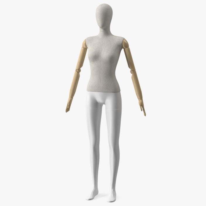 3D Flexible Female Mannequin Neutral Pose model