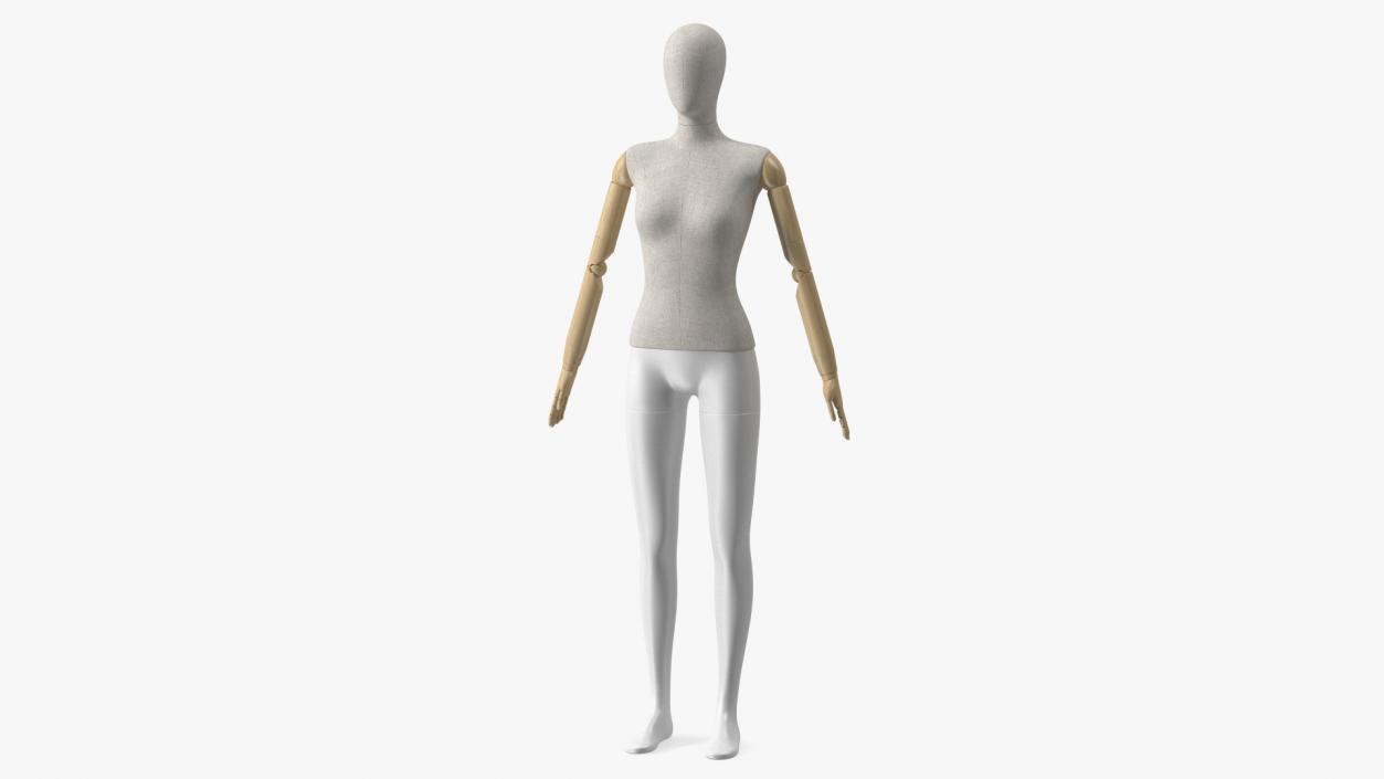 3D Flexible Female Mannequin Neutral Pose model