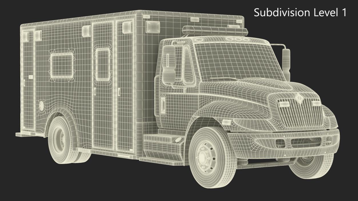 3D model Durastar Medium Duty Ambulance