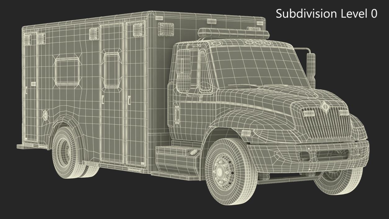 3D model Durastar Medium Duty Ambulance