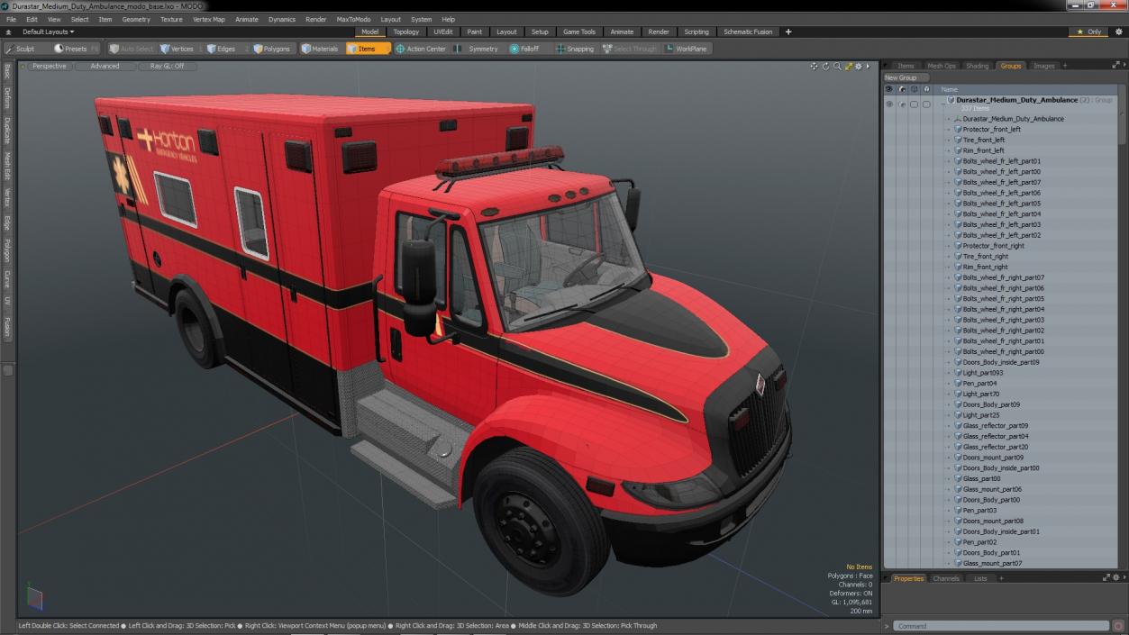 3D model Durastar Medium Duty Ambulance