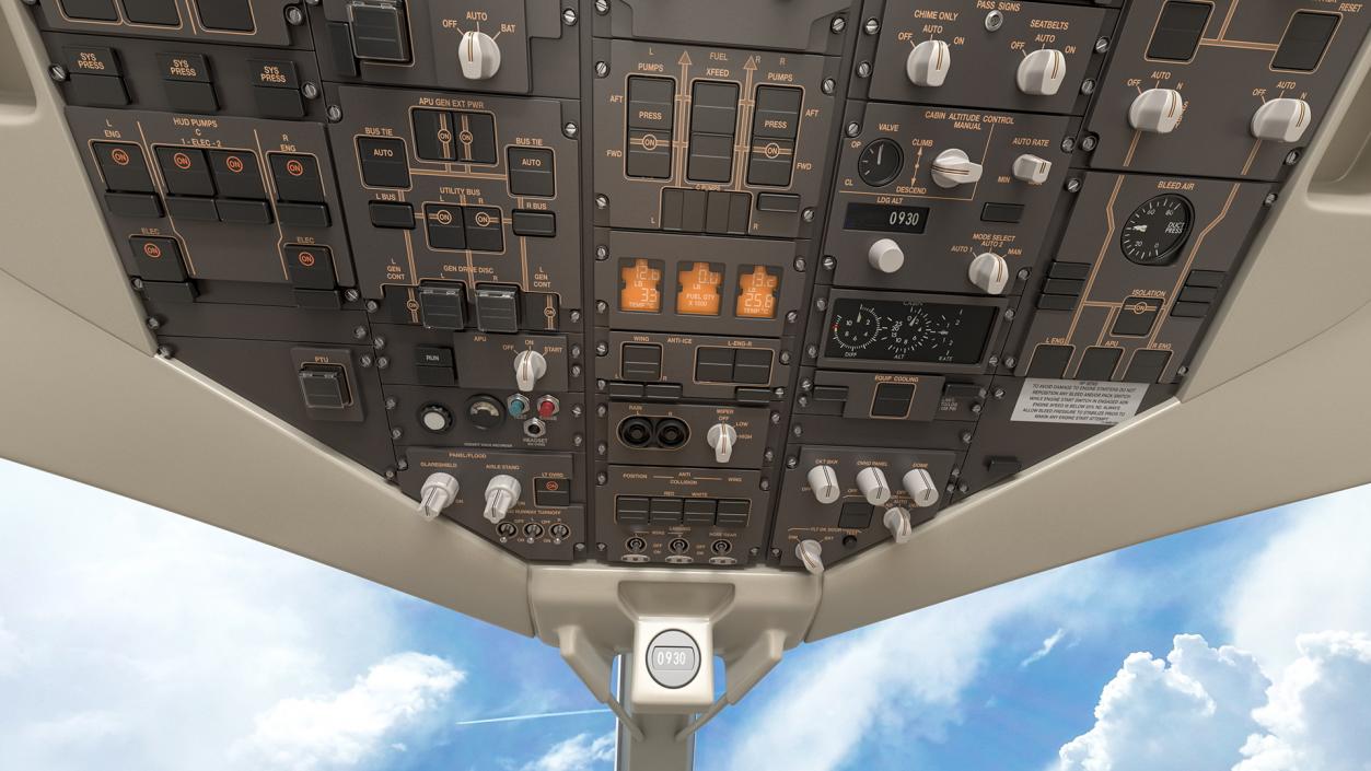 3D Boeing 757 200 Flight Deck